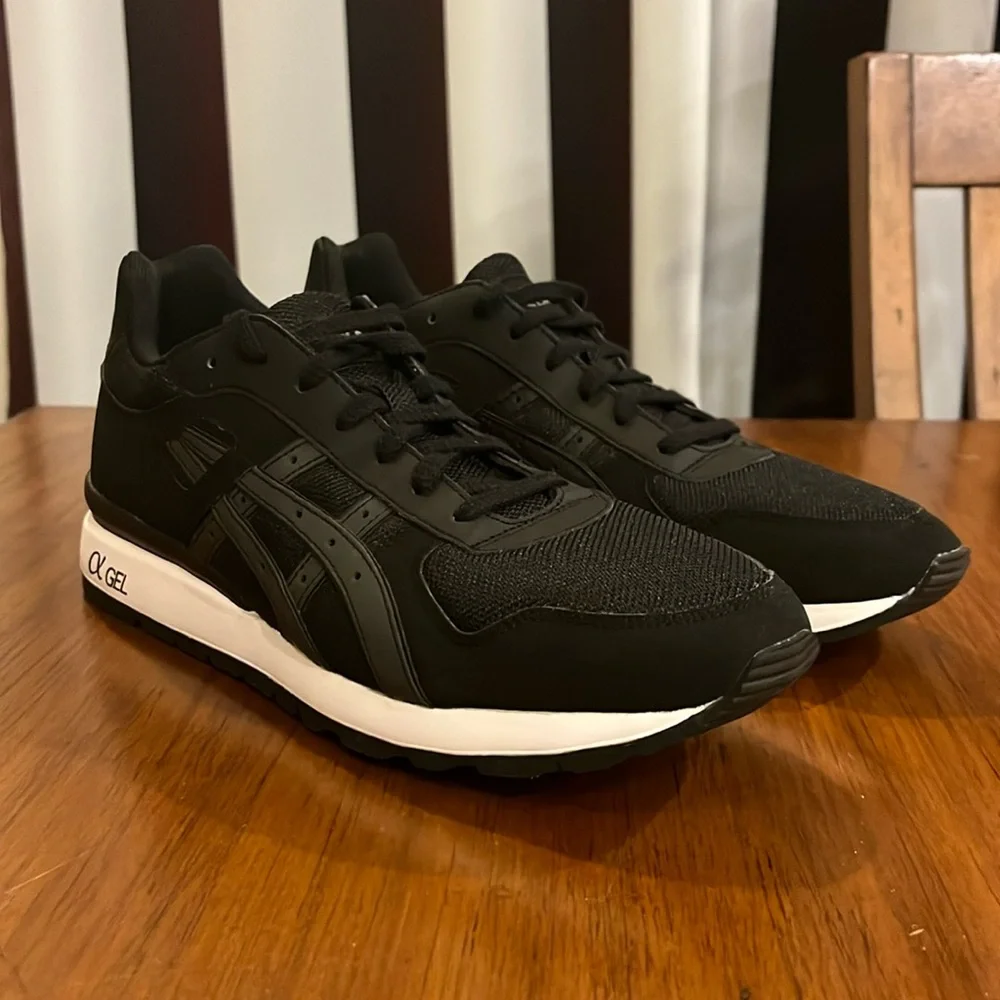 ASICS GT-II Shoes Sneakers H549Y 9090 new black white Mens Size 10.5